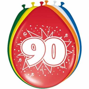 24x stuks ballonnen 90 jaar