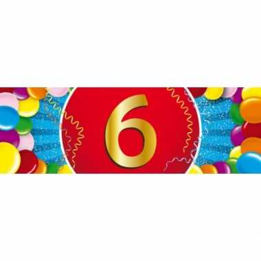 6 jaar sticker