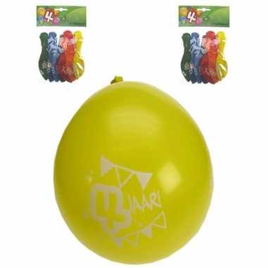 Feest ballonnen 4 jaar