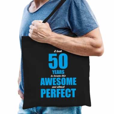 It took 50 years to become this awesome verjaardag cadeau tasje zwart voor heren