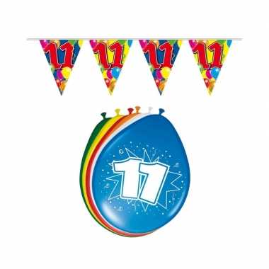 Verbazingwekkend Leeftijd feestartikelen 11 jaar setje | Verjaardag-versiering.nl QQ-32