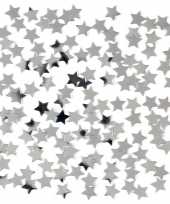 2 x stuks zilveren sterren confetti zakje 15 gram