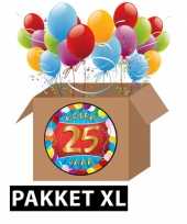 25 jarige feestversiering pakket xl