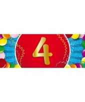 4 jaar sticker
