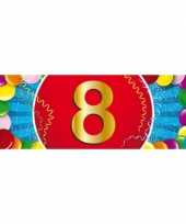 8 jaar sticker