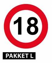Decoratie 18 jaar pakket