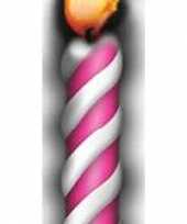 Roze kaars versiering bord 190 cm