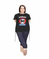 Sarah pop opvulbaar met sarah stopbord 50 jaar pop shirt kleding