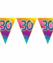 Verjaardag thema 30 jaar geworden feest vlaggenlijn van 5 meter