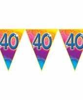 Verjaardag thema 40 jaar geworden feest vlaggenlijn van 5 meter