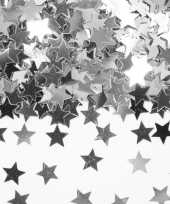 Zilveren sterren confetti zakje 14 gram